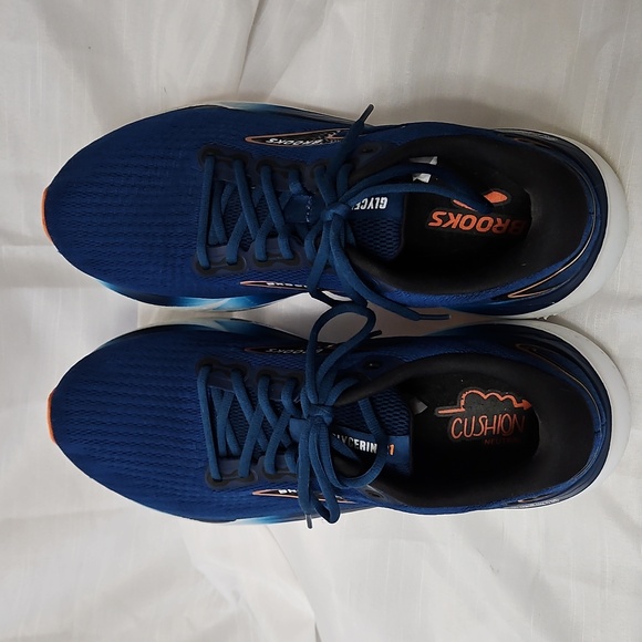 Brooks Glycerin 21 Mens Size 12 Blue Athletic Running Shoes 1104191D474 - Picture 4 of 12